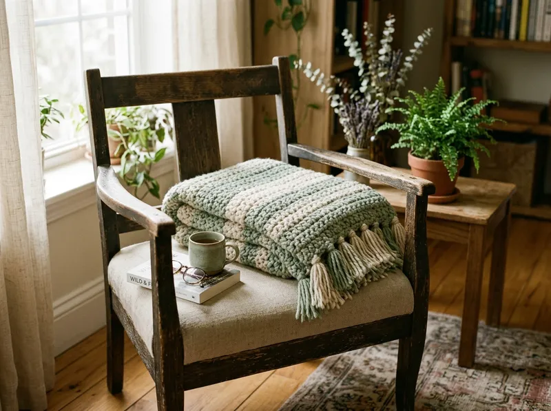 Cozy Crochet Blanket Pattern: Easy Textured Throw Blanket